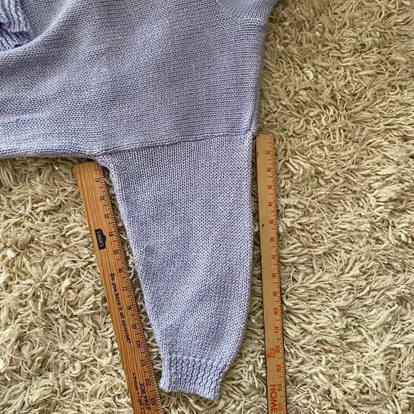 Alison J vintage womens knit sweater lavender - Picture 9 of 12